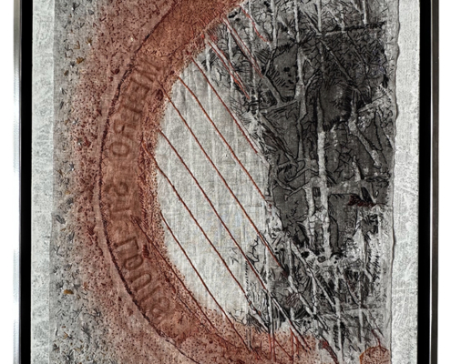 East West North South by Ann Mohan framed