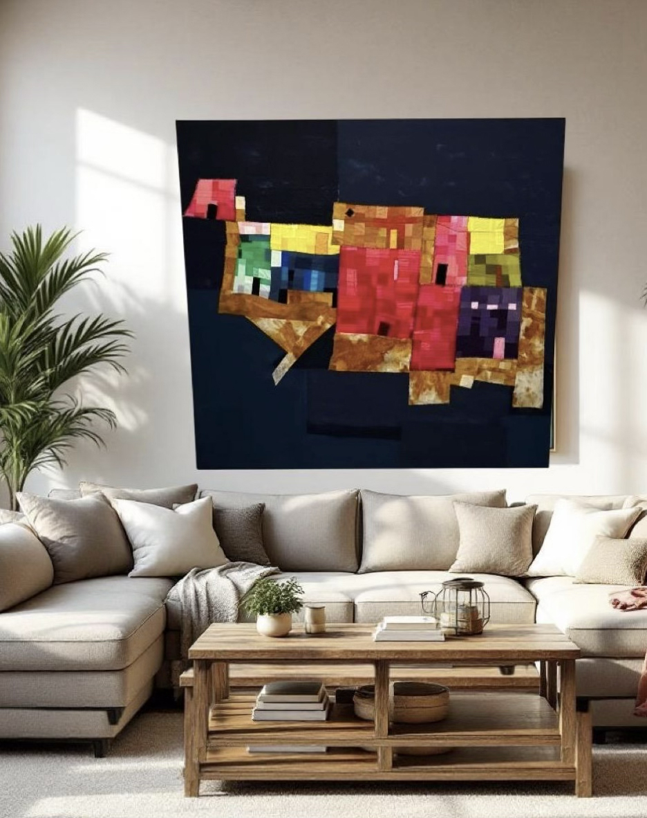 Sketchy Village by Ann Mohan, my fibers pop